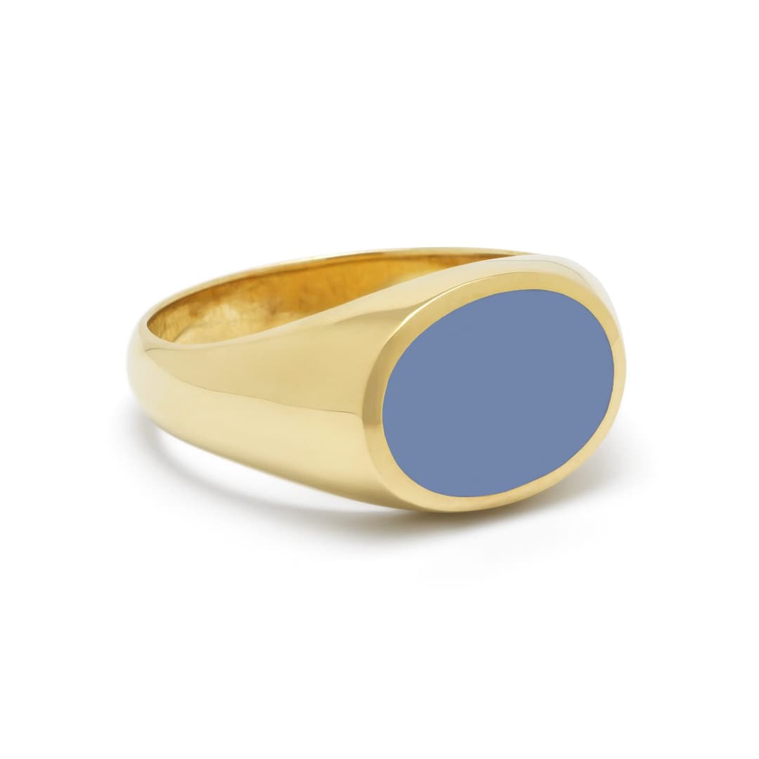 ZR15VU-Zegelringvooru-geelgoud-ovaal-blauw-lagensteen