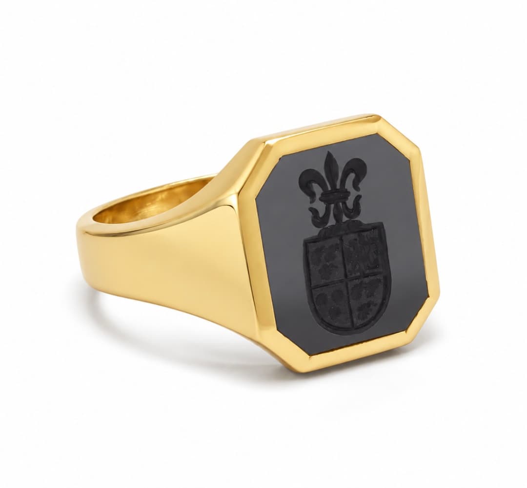 Geelgoud Onyx edelsteen