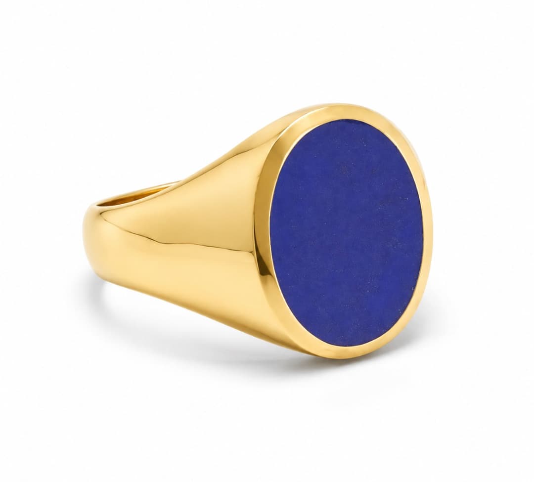 Geelgoud Lapis Lazuli edelsteen