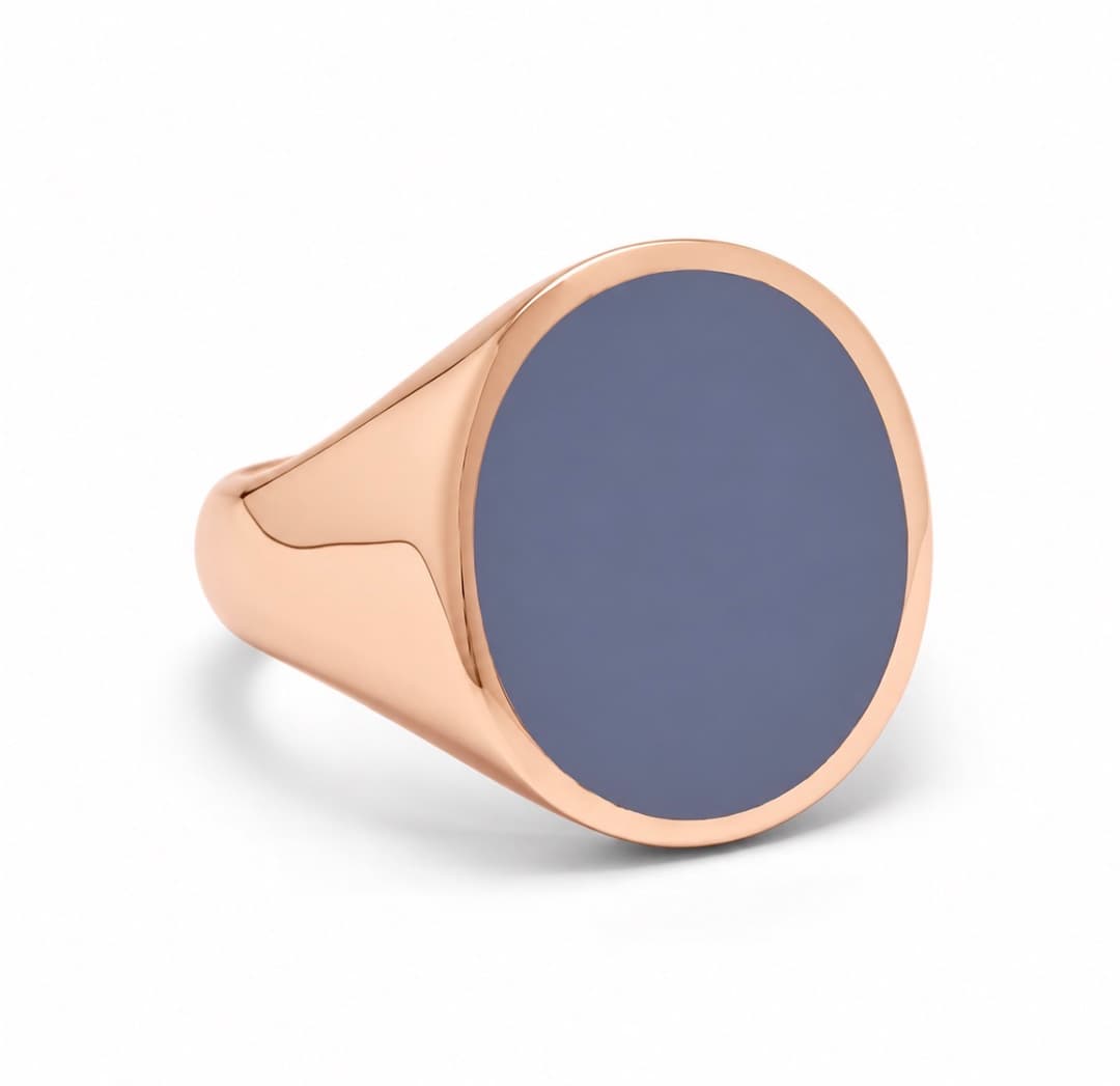 Roségoud lagensteen blauw