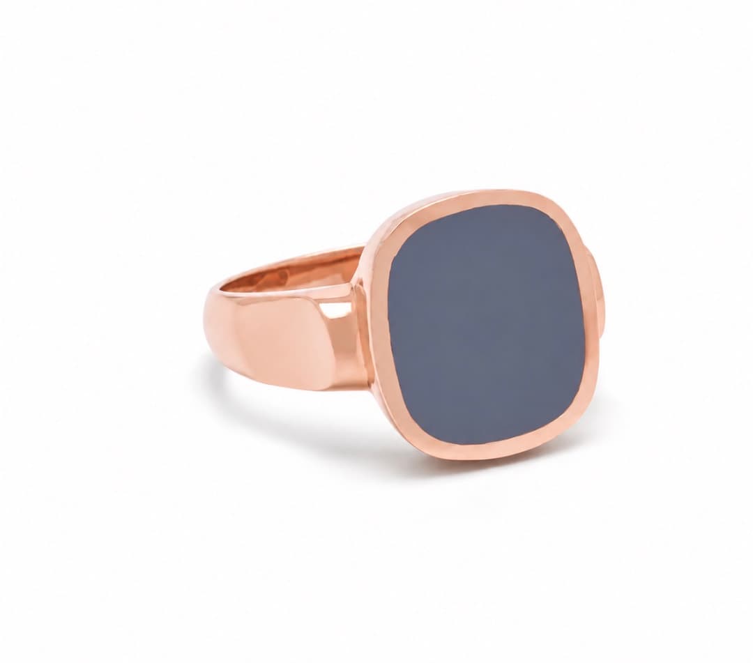 Roségoud stomphoek Lagensteen blauw